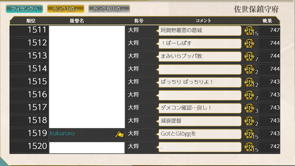 艦隊これくしょん 今月はランカーになっておくべき おいおい 三群も無理じゃないか 創られた庭